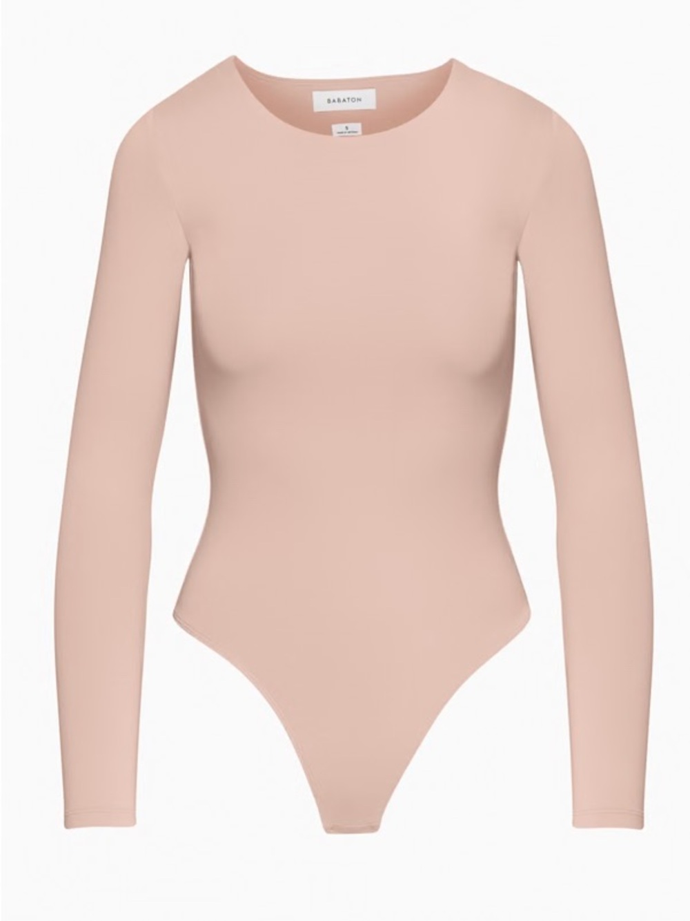 Aritzia Babaton Contour Crew Longsleeve Bodysuit - Kasha Taupe, Size L